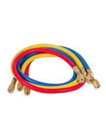 Набор заправочных шлангов A336 (3 шт.x900mm 1/4''-1/4'' SAE) для фреона R-12 R-22 R-502