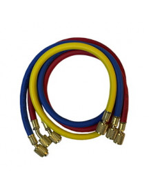 Набор заправочных шлангов B336-S (3 шт.x900мм 1/4''-1/4'' SAE) для фреона R-22 R-134 R-502