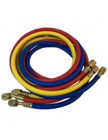 Набор заправных шлангов B372-S (3 шт.x1800mm 1/4''-1/4'' SAE) для фреона R-22 R-134 R-502