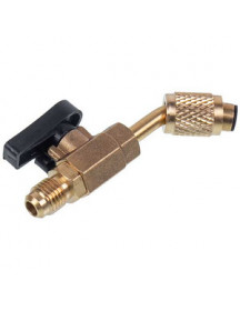 Кран кутовий 45° для заправки фреону (1/4”) RTM BV -451