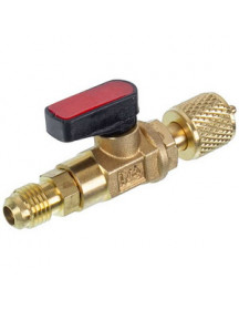 Кран на літровий балон для заправки фреону R600 (1/4&apos&apos) RTM BV-01