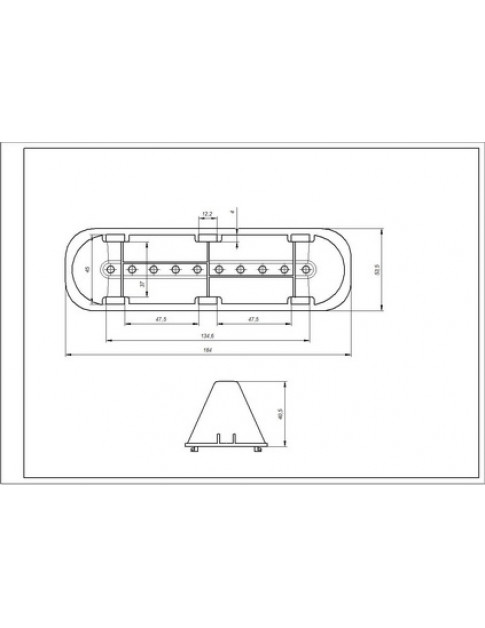 Активатор, ребро барабана для пральної машини Indesit L=183mm C00065463