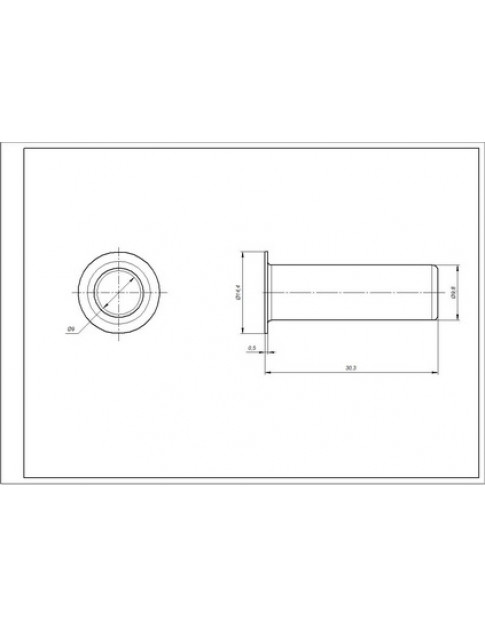 Заглушка отвору тена для пральної машини Indesit C00087885 D=10mm