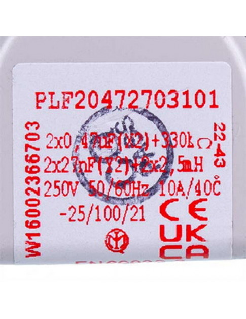 Мережевий фільтр 444680430 для пральної машини Indesit C00270937