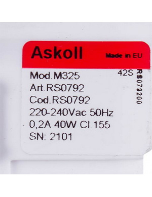 Помпа (насос) 40 Вт M325 Askoll для стиральной машины Indesit C00286911 Помпа (насос) 40 Вт M325 Askoll для стиральной машины Indesit C00286911