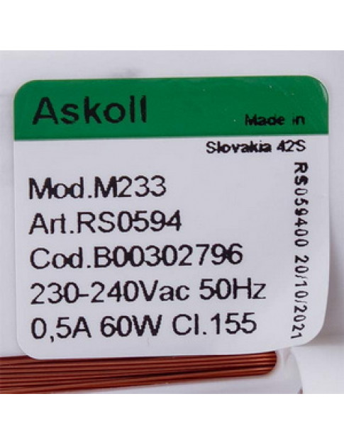 Помпа циркуляційна для посудомийної машини Indesit, Ariston 60W C00272798