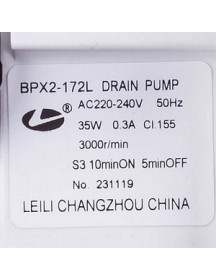 Ariston C00309709 Помпа 35W BPX2-172L Leili для пральної машини Ariston C00309709 Помпа 35W BPX2-172L Leili для пральної машини