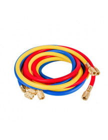 Набор заправочных шлангов C360-S (3 шт.x1500mm 1/4''-5/16'' SAE) для фреона R-410