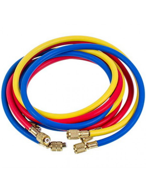 Набор заправочных шлангов C372-S (3 шт.x1800mm 1/4''-5/16'' SAE) для фреона R-410