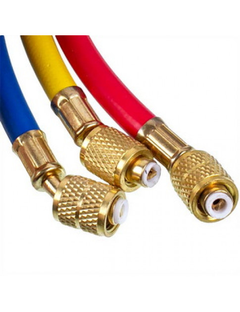 Набор заправочных шлангов C372-S (3 шт.x1800mm 1/4''-5/16'' SAE) для фреона R-410