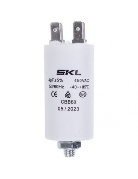Пусковой конденсатор для стиральной машины 4uF 450V CAP507UN