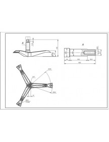 Хрестовина барабана EBI для пральної машини Samsung COD.729 L=97mm