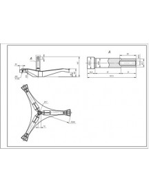 Хрестовина барабана EBI для пральної машини Samsung COD.741 L=107mm Хрестовина барабана EBI для пральної машини Samsung COD.741 L=107mm