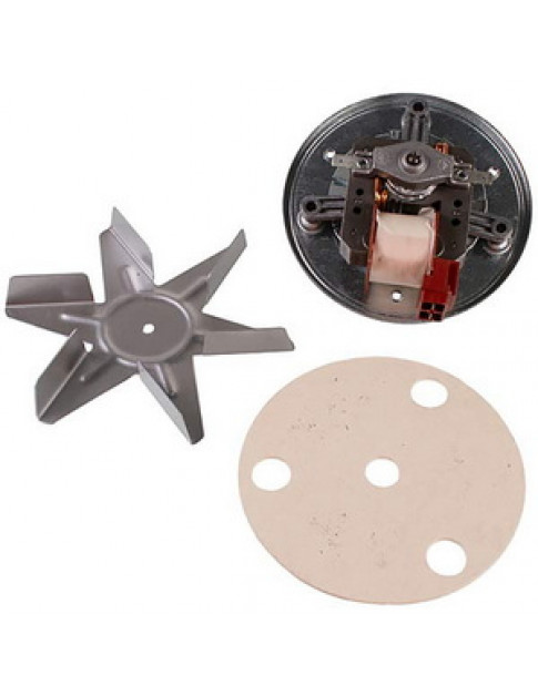 Двигатель вентилятора конвекции + крыльчатка для духовки COK400UN D=150мм, 230В 30Вт длина вала 20мм (универсальный)