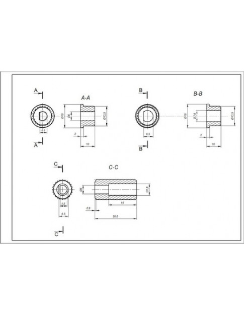Ручка регулювання (універсальна) COK752UN для плити