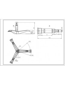 Хрестовина барабана для пральної машини Samsung DC97-01115A L=145mm Хрестовина барабана для пральної машини Samsung DC97-01115A L=145mm