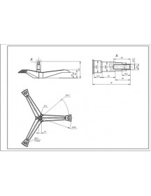 Хрестовина барабана для пральної машини Samsung DC97-01819B L=80mm Хрестовина барабана для пральної машини Samsung DC97-01819B L=80mm