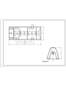 Активатор барабана (ребро) для пральної машини Samsung DC97-02051D L=120mm