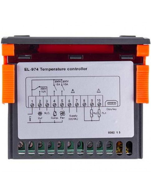 Контроллер Whicepart EL-974 (микропроцессор 2 датчика) 220В 10А Контроллер Whicepart EL-974 (микропроцессор 2 датчика) 220В 10А