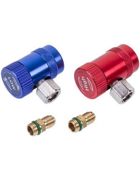 Набір заправних муфт HFO-1234y (низького + високого тиску) для автокондиціонерів швидкознімні