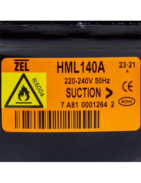 Компресор для холодильника Zanussi ZEL HML140A R600a 140W (з пусковим реле ZHB43-120P15C)