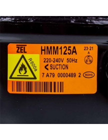 Компресор для холодильника Zanussi ZEL HMM125A R600a 125W (з пусковим реле)
