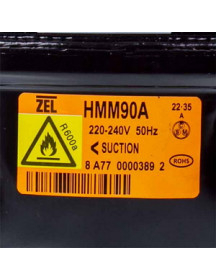 Компресор для холодильника Zanussi ZEL HMM90A R600a 92W (з пусковим реле)