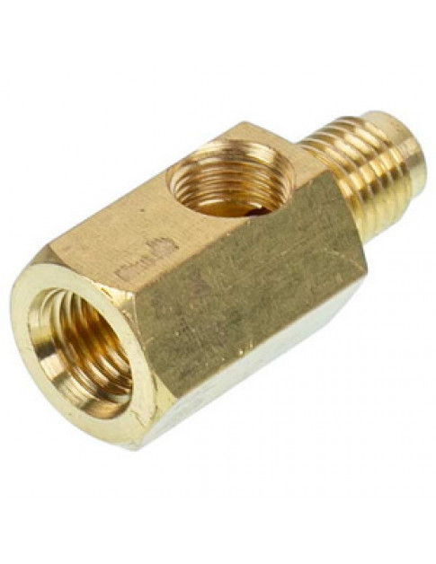 Переходник для вакуумного насоса под манометр HR (SAE 1/4-1/4 NPT 1/8) VALUE