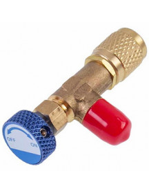 Кран для заправки кондиціонерів HS-1222 (різьба внутрішня 1/4&apos&apos зовнішня 1/4&apos&apos)