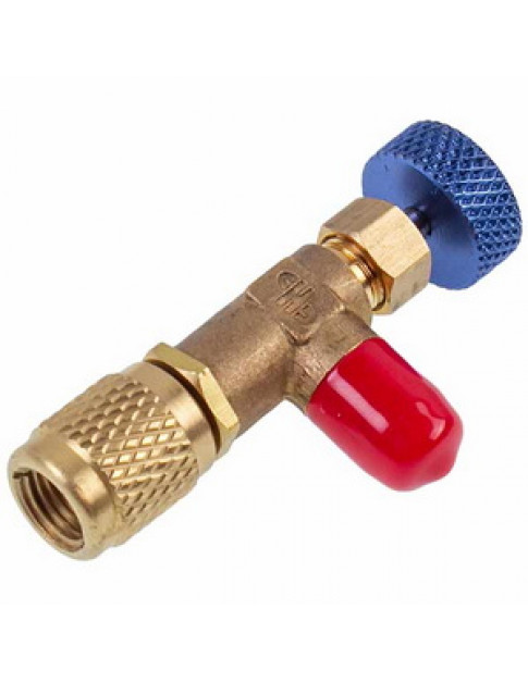 Кран для заправки кондиціонерів HS-1222 (різьба внутрішня 1/4&apos&apos зовнішня 1/4&apos&apos)