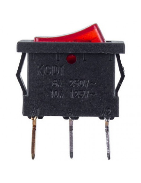 Выключатель (одинарный) для бойлера KCD1 (250V, 6A), 3 контакта