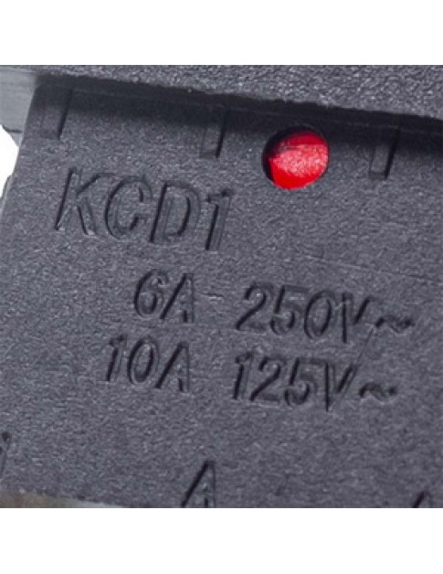 Выключатель (одинарный) для бойлера KCD1 (250V, 6A), 3 контакта