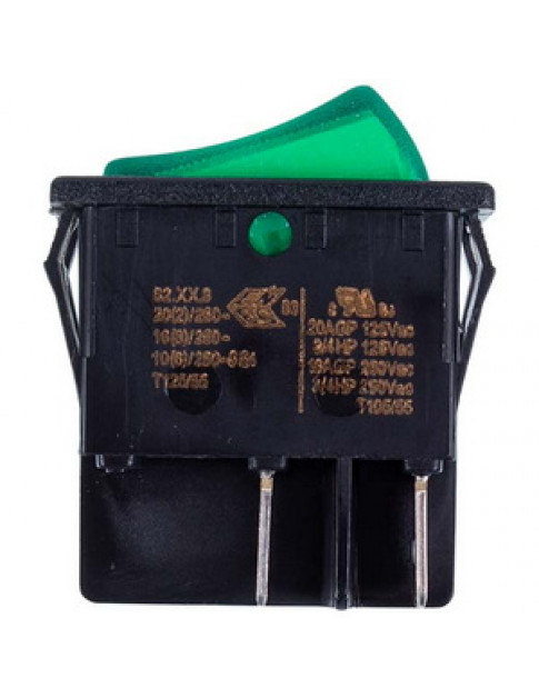 Выключатель (одинарный) для бойлера KCD4 (250V, 16A), 4 контакта