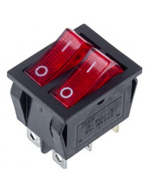 Выключатель (двойной) для бойлера Balcik KCD6 (250V, 16A), 6 контактов