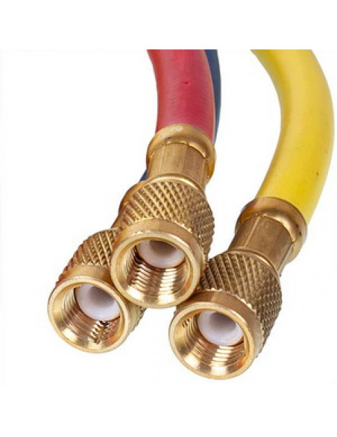 Манометричний колектор 2-вентильний LEETO LMG-2-R22 (R22 R-134 R404 R407) + шланги 3шт.x1200mm