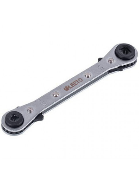 Ключ холодильний храповий LEETO LRT-301 (1/4” 3/16” 5/16” 3/8”)