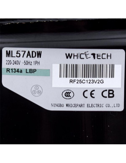 Компресор для холодильника WhiceTech ML57ADW R134a 135W (з пусковим реле)