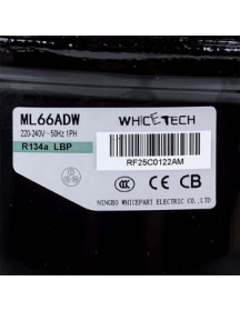 Компресор для холодильника WhiceTech ML66ADW R134a 165W (з пусковим реле)