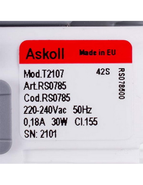 Помпа (насос) для пральної машини Askoll 30W M332 RC0480/T2124 Mod.M332 (алюмінієва обмотка)