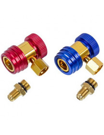 Набір заправних муфт QC-L+QC-Н (низького + високого тиску) для автокондиціонерів швидкознімні