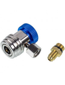 Заправна муфта QC-L (низького тиску) для автокондиціонерів швидкознімна з перехідником