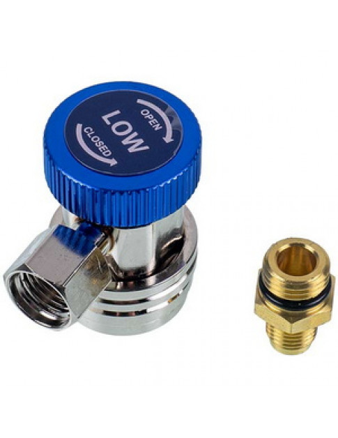 Заправна муфта QC-L (низького тиску) для автокондиціонерів швидкознімна з перехідником