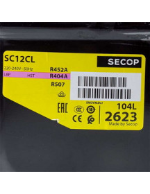 Компресор для холодильника SECOP (DANFOSS) SC12CL R404а/R507а 490W (з пусковим реле BN221)