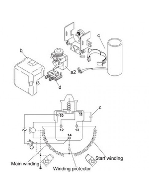 Компрессор для холодильника SECOP (DANFOSS) SC15MLX R404а/R507а 1285W (с пусковым реле BN171)