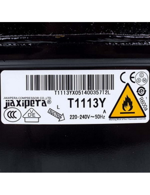 Компресор для холодильника JIAXIPERA T1113Y R600a 152W (з пусковим реле)