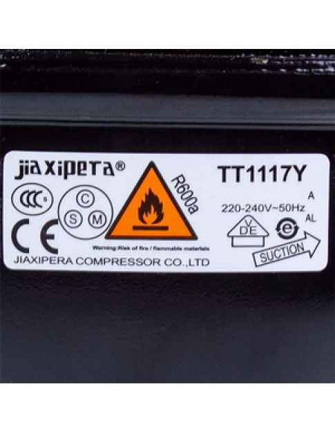 Компрессор для холодильника JIAXIPERA TТ1117GY R600a 198W
