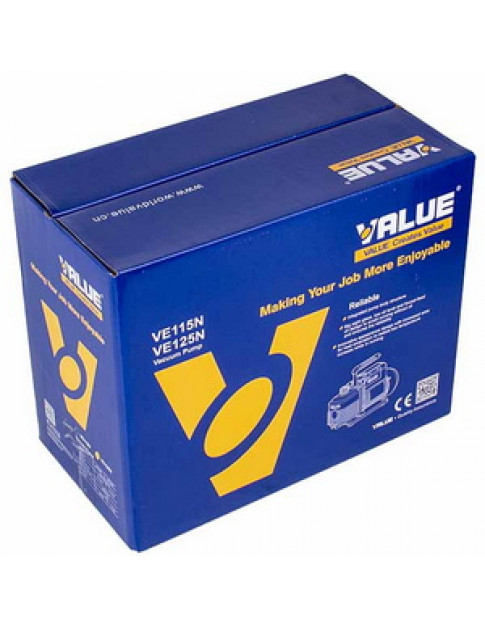 Вакумний насос Value VE-125 (1 ступ., 70 літ/хв.) Вакумний насос Value VE-125 (1 ступ., 70 літ/хв.)