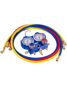Манометричний колектор 2-вентильний VALUE VMG-2-R32В-NEW+шланги 3шт.x1500mm (R32 R410 R22)