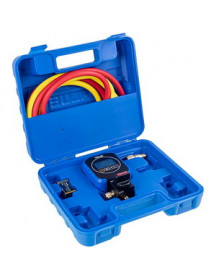 Манометричний колектор 1-вентильний VALUE  VRM1-0101 NAVTEK (електронний манометр) + шланги 2шт.