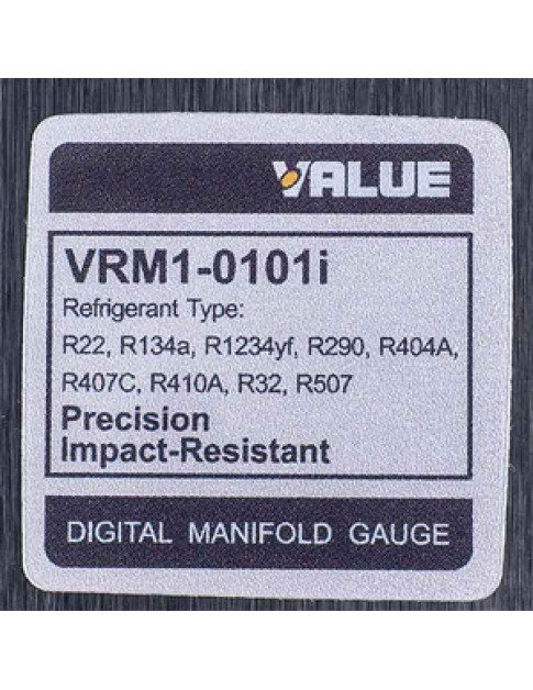 Манометричний колектор 1-вентильний VALUE  VRM1-0101 NAVTEK (електронний манометр) + шланги 2шт.